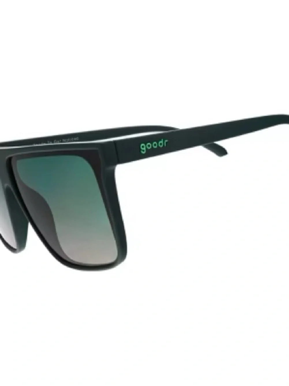 Goodr Adult Tends To Get Noticed Plastic Square Sunglasses - Green